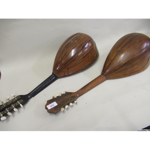 373 - Two 19th century mandolins by Pietro Ruffini and Vincenzo Miroglio