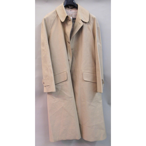 65 - Hackett, London, gentleman's trench coat, size L together with another by Rainmac of Midhurst, size ... 