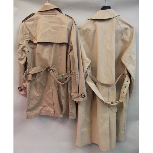 65 - Hackett, London, gentleman's trench coat, size L together with another by Rainmac of Midhurst, size ... 