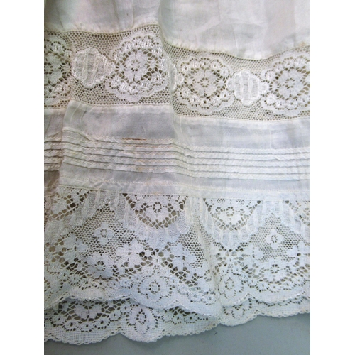 83 - Late 19th / early 20th Century silk Christening gown