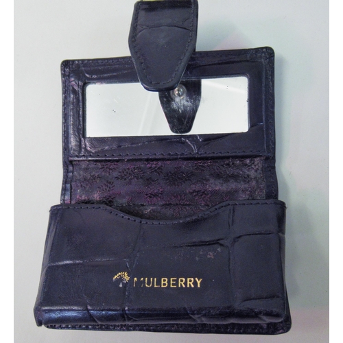 88 - Mulberry leather purse (in presentation carton), together with a Mulberry lipstick holder