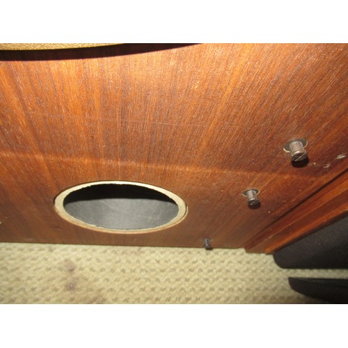 176 - Pair of late 1970's Tannoy Surrey series 15in speakers, in walnut cabinets (with alterations), 72cms... 