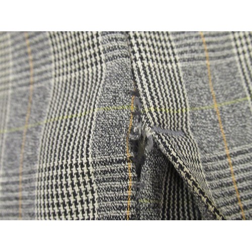 66 - Yves Saint Laurent, gentleman's single breasted three piece check suit