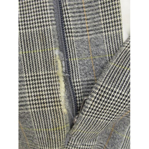 66 - Yves Saint Laurent, gentleman's single breasted three piece check suit