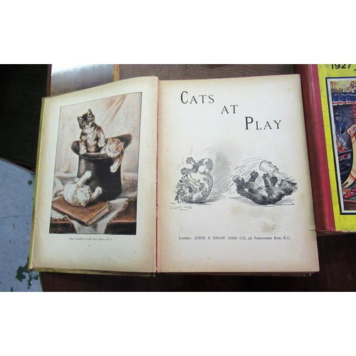 418 - Three childrens books illustrated by Louis Wain, J.A. Shepherd and others, including ' Animal Playti... 