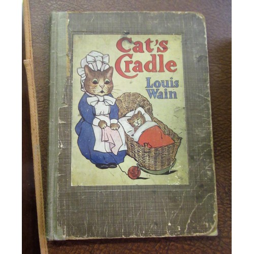 418 - Three childrens books illustrated by Louis Wain, J.A. Shepherd and others, including ' Animal Playti... 