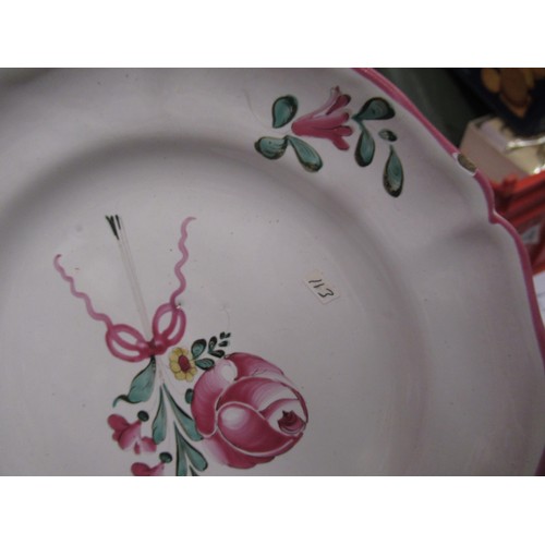 532 - Quantity of various tin glazed floral decorated plates