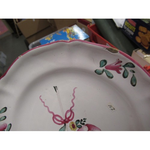 532 - Quantity of various tin glazed floral decorated plates