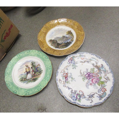 476 - Collection of various 19th and early 20th Century Prattware plates, a mug and other ceramics