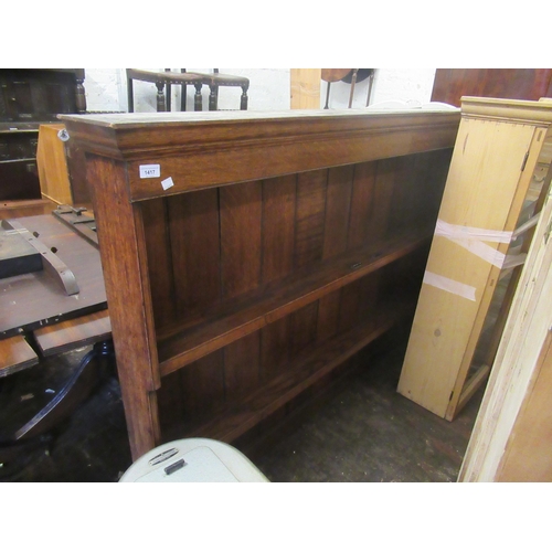 1417 - 20th Century oak dresser rack (at fault)