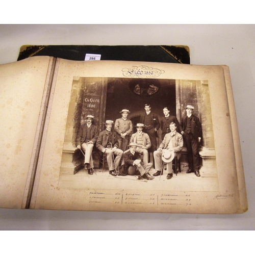 295 - Album containing an interesting collection of approximately thirty large scale black and white photo... 