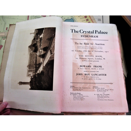 296 - Catalogue for the sale of Crystal Palace 28th November 1911, together with a related plan in origina... 