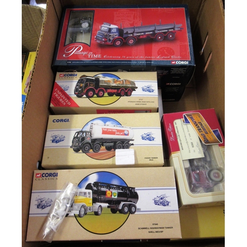 305 - Box containing a collection of Corgi Classics model tankers and haulage vehicles, including Southdow... 