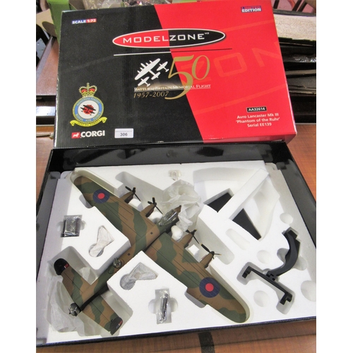 306 - Corgi Limited Edition Memorial Flight, Royal Airforce model Avro Lancaster mark III (Phantom of the ... 