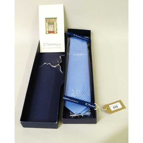 63D - E. Marinella, Napoli, gentleman's silk tie, in original packaging (box at fault)