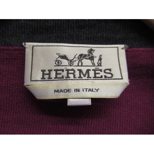 63F - Hermes, Paris, gentlman's pink cardigan, size XXL