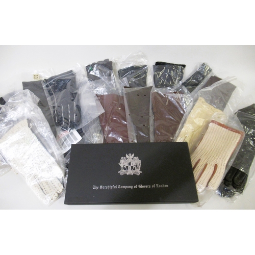 68 - Collection of approximately twenty pairs of leather gloves, including the Worshipful Company of Glov... 