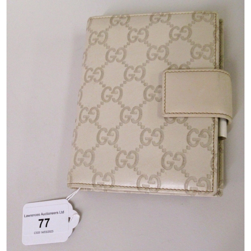 77 - Gucci, Guccissima leather agenda