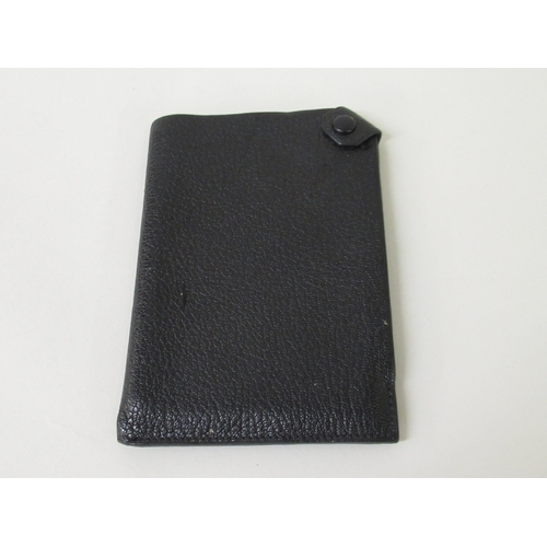 78 - Hermes, Paris, notebook in black leather pouch