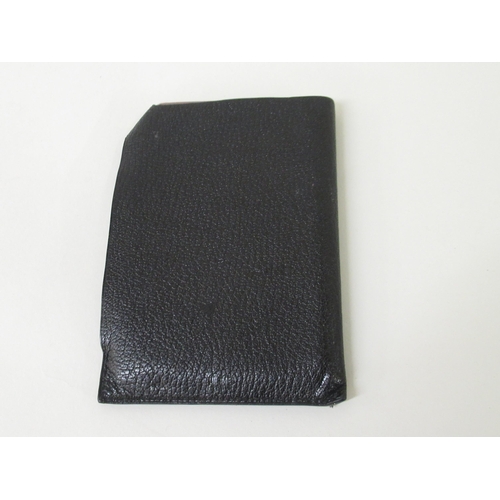 78 - Hermes, Paris, notebook in black leather pouch