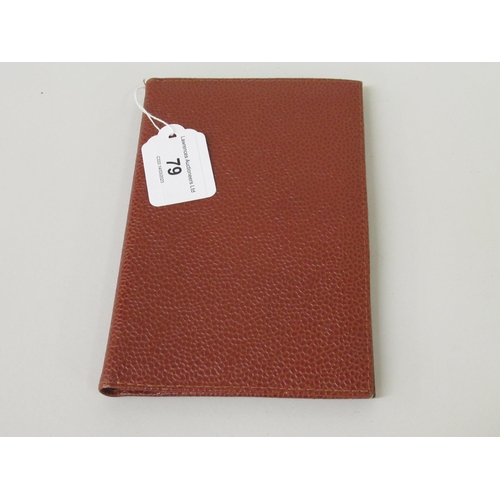 79 - R. Horns, Vienna, tan leather filofax