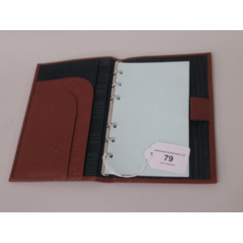 79 - R. Horns, Vienna, tan leather filofax