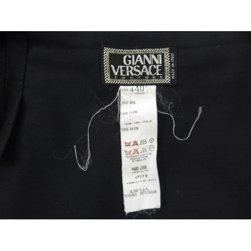 84 - Gianni Versace, black dress, size 40