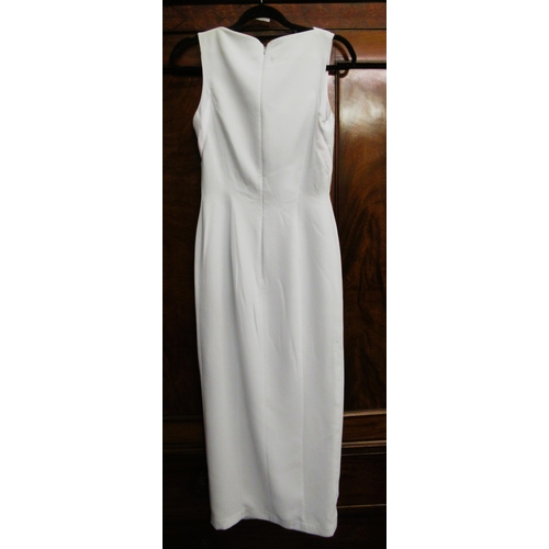 85 - Thierry Mugler, grey and white dress, size 38