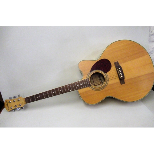 96 - Freshman FA300 Jem/S acoustic guitar, (with damages)