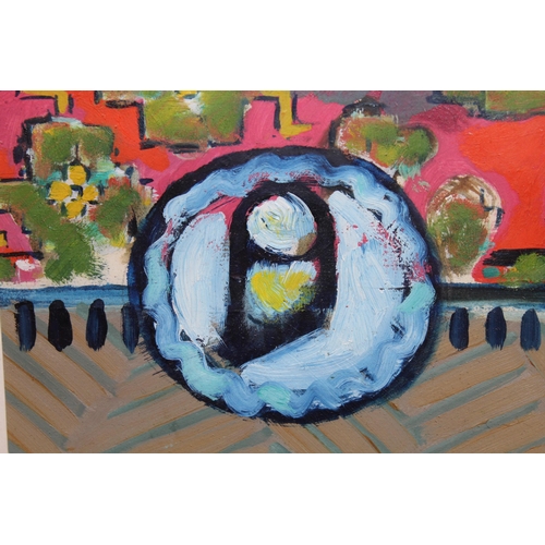 61 - Oil on canvas, ' Roundhead ', signed with initials and dated '69, 45cms x 35cms together with a mixe... 