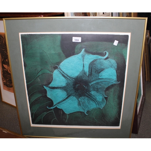 1004 - Penny Ormerod, limited edition coloured print numbered 12/25,  'Sea Anemone' , framed, signed and da... 