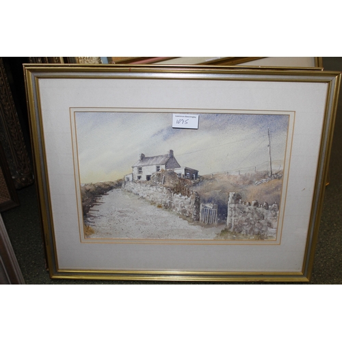 1095 - Pauline Beynon, group of four watercolours, rural scenes, gilt framed