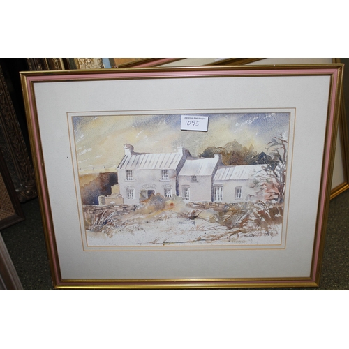 1095 - Pauline Beynon, group of four watercolours, rural scenes, gilt framed