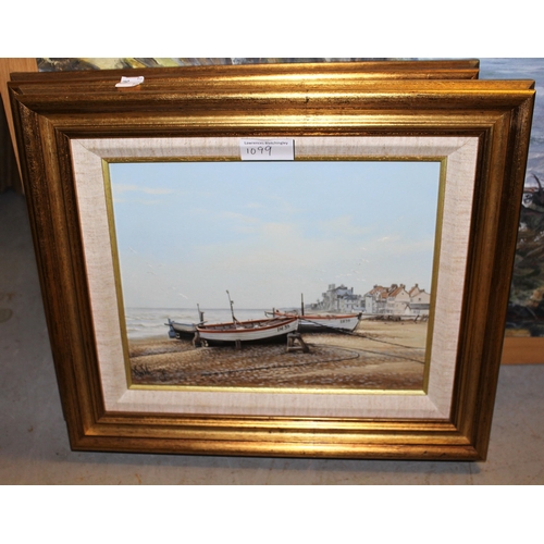 1099 - K. W. Hastings, group of three oil paintings on board, various Norfolk scenes, signed 19cms x 24cms,... 