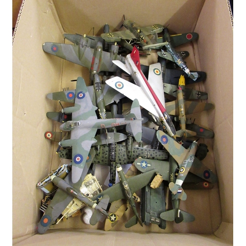 163 - Collection of various built model aircraft