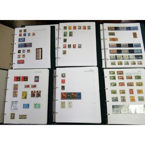 200 - Six albums of stamps, Asian and Middle Eastern countries