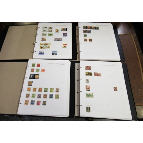 201 - Four albums of stamps, European countries