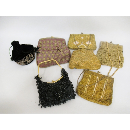31 - Small collection of various ladies evening bags