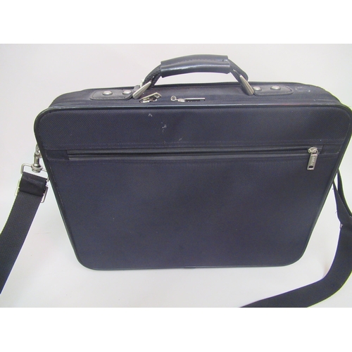 48 - Antler attache case, Samsonite suit carrier and a leather briefcase