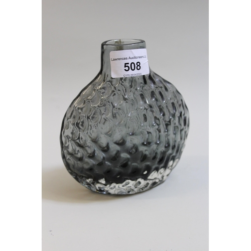 508 - Whitefriars glass onion vase, 13.5cms high