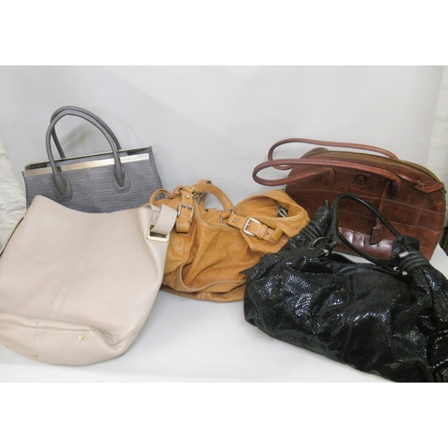 66 - Large quantity of leather handbags including Russell & Bromley, Modern Rarity, Thomas Wylde