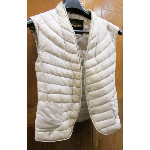 77 - Moncler, ladies navy blue goose down jacket, size 0, with authenticity tag still attached, together ... 