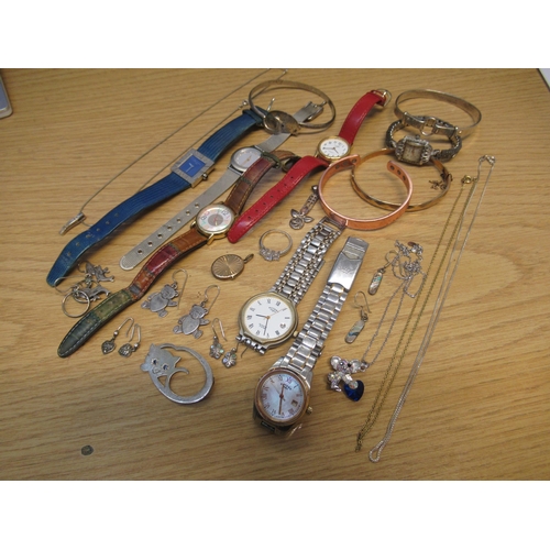 783 - Quantity of miscellaneous costume jewellery and wristwatches