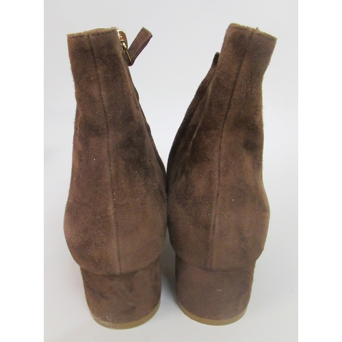 79 - Mansur Gavriel, Italy, ladies brown suede ankle boots, size 36.5, complete with original box