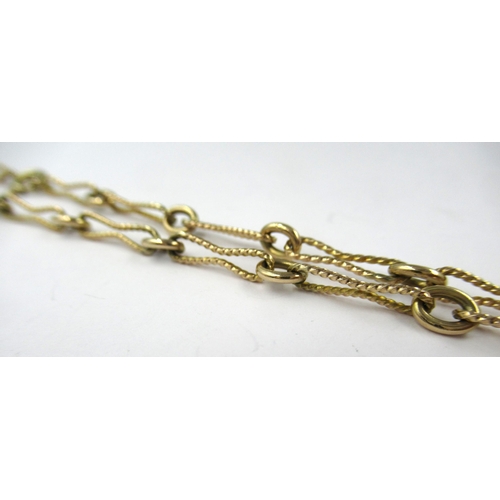 809 - 9ct Gold neck chain, 15.5g and 70cms long