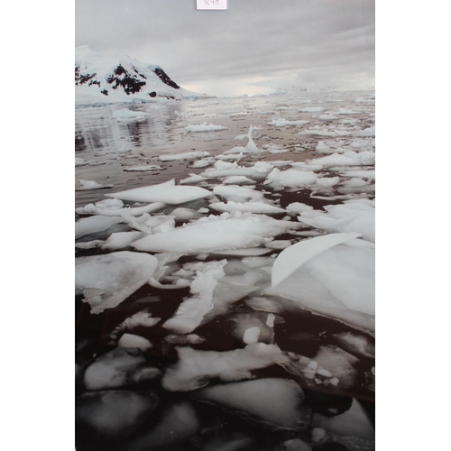 875 - Group of ten large scale adventure photographs, signed by the photographer, each approximately 80cms... 