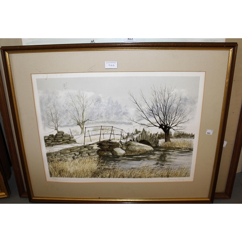 925 - Vincent Haddeley, signed Limited Edition print, ' A Meeting of the Hunt ', No. 139 of 175, 46cms x 5... 