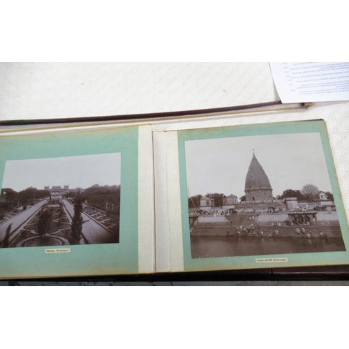 369 - Album of photographs, views of Benares, presented by the Maharaja of Benares, containing thirty one ... 