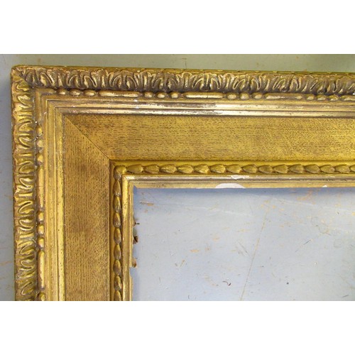 893 - Two 19th Century gilt frames, apertures, 65cms x 35cms and 65cms x 34cms