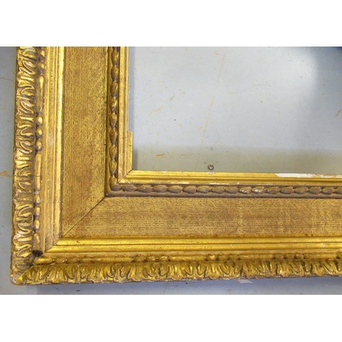 893 - Two 19th Century gilt frames, apertures, 65cms x 35cms and 65cms x 34cms